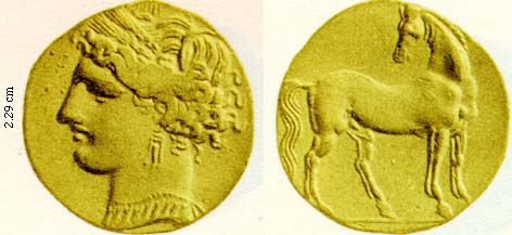 El 10 Shekels Of Carthage Zeugitana After 260